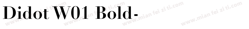 Didot W01 Bold字体转换